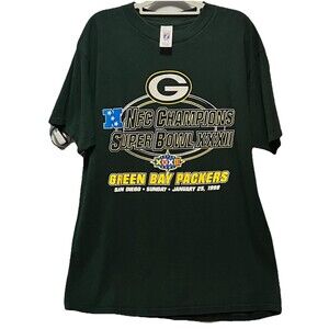 Vintage Deadstock Green Bay Packers 1998 NFC Super Bowl XXIII San Diego Men’s XL